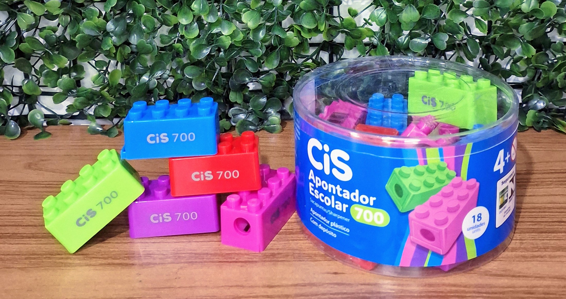 APONTADOR ESCOLAR DE PLASTICO ENCAIXE  - CIS
