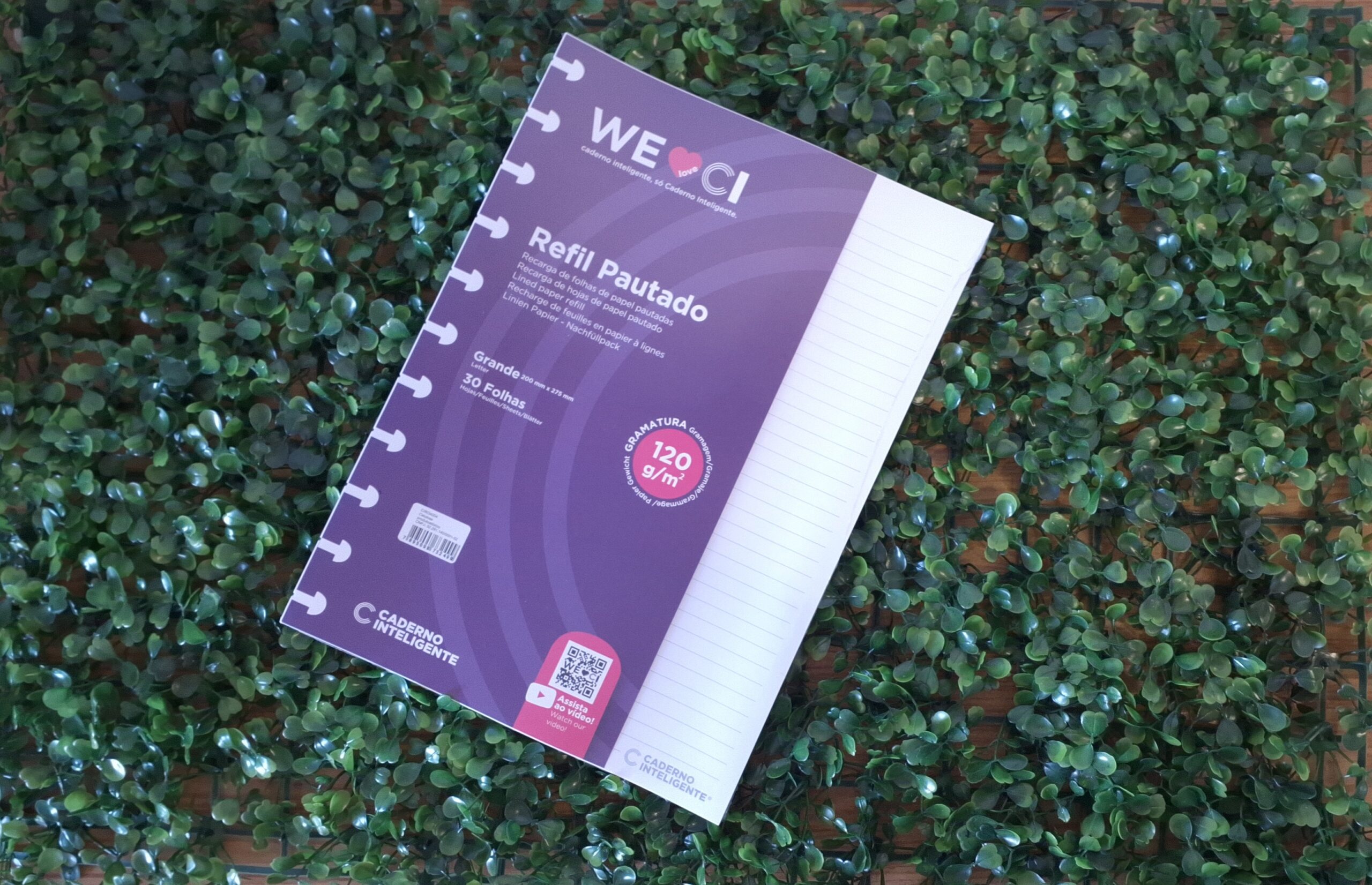 REFIL CADERNO INTELIGENTE PAUTADO 120G  - CADERNO INTELIGENTE - BRANCO