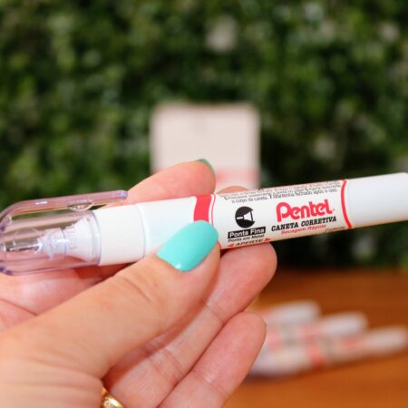 CANETA CORRETIVA PONTA FINA 4,2 ML  - PENTEL - BRANCO