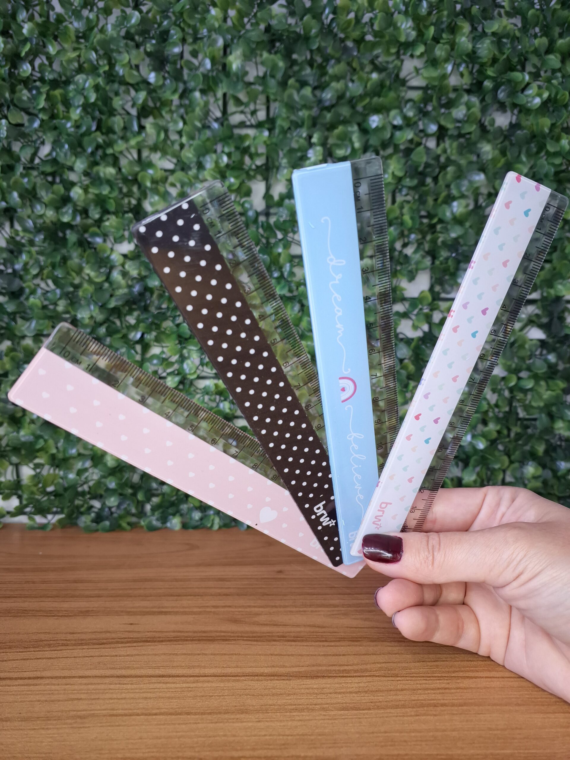 RÉGUA PLÁSTICA 15 CM ESTAMPADA  - BRW