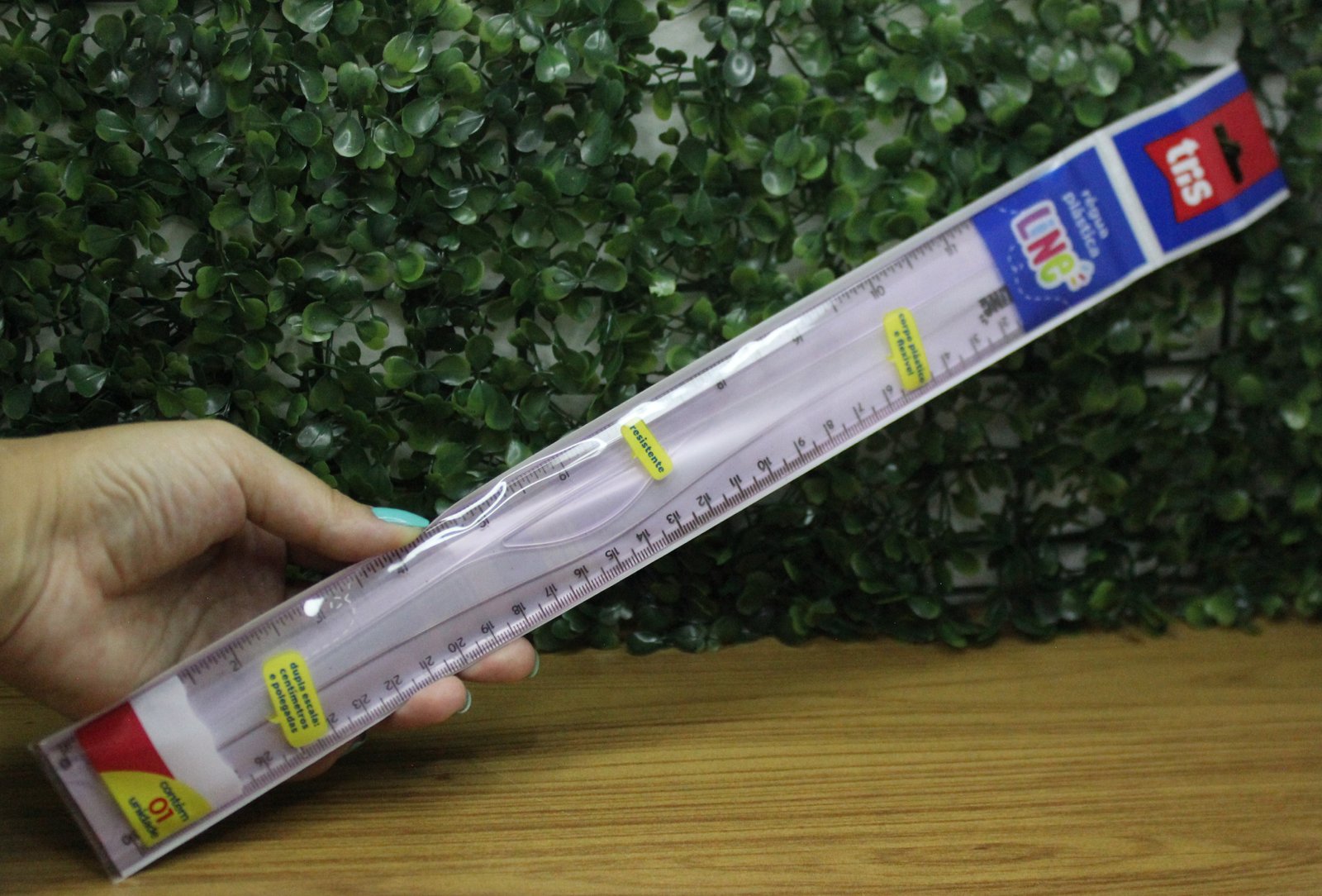 REGUA PLASTICA TRIS 30CM  - TRIS