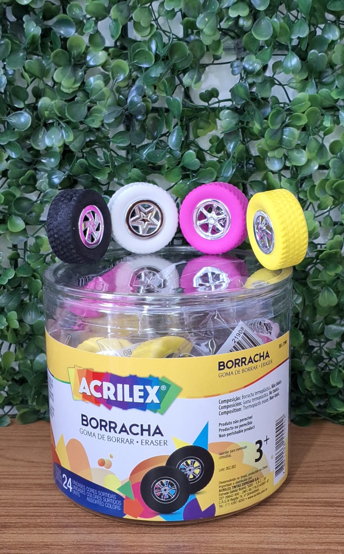 BORRACHA PNEUS  - ACRILEX