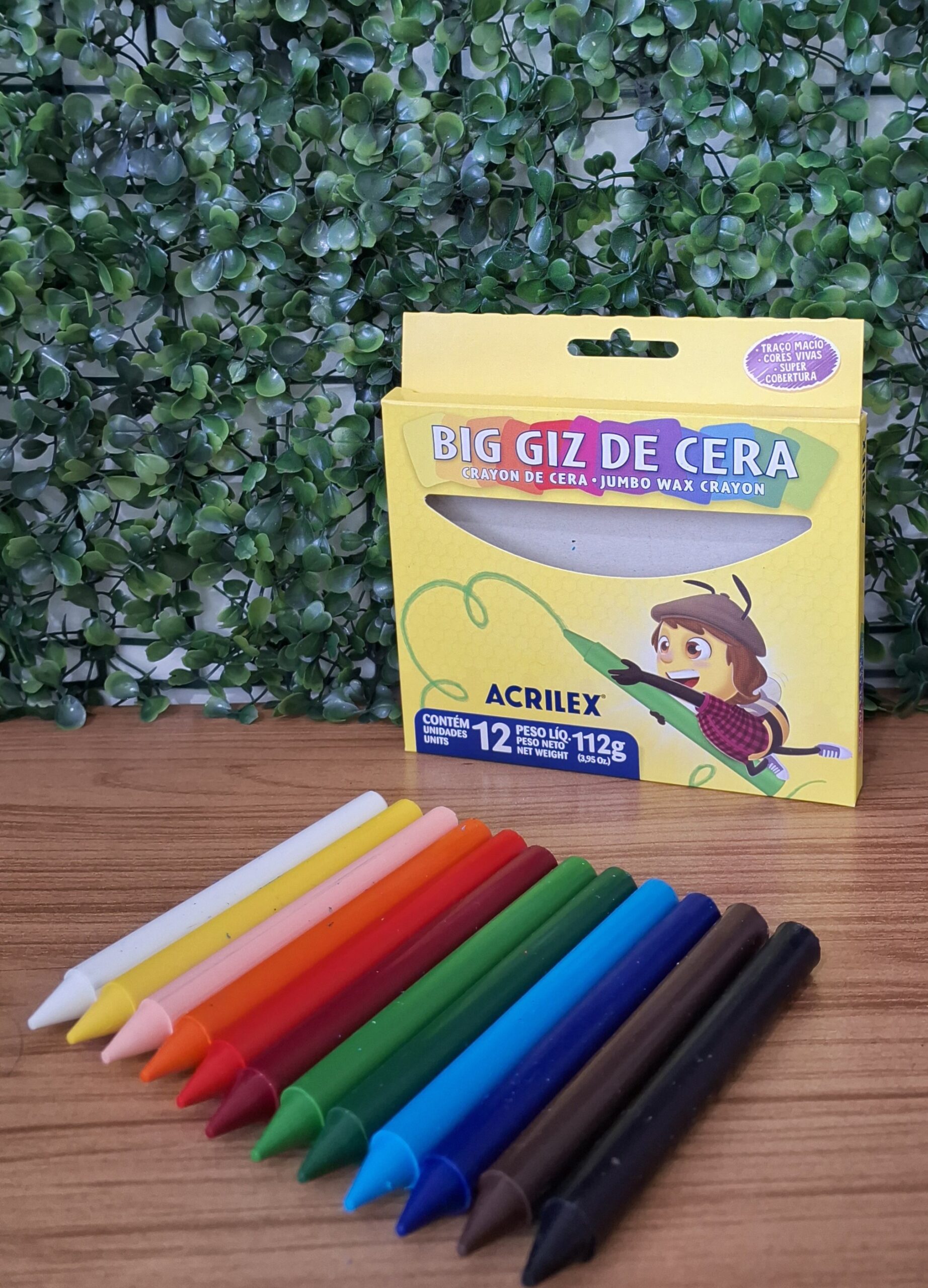 BIG GIZ DE CERA 12 CORES  - ACRILEX