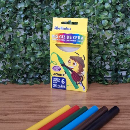 BIG GIZ DE CERA 6 CORES  - ACRILEX