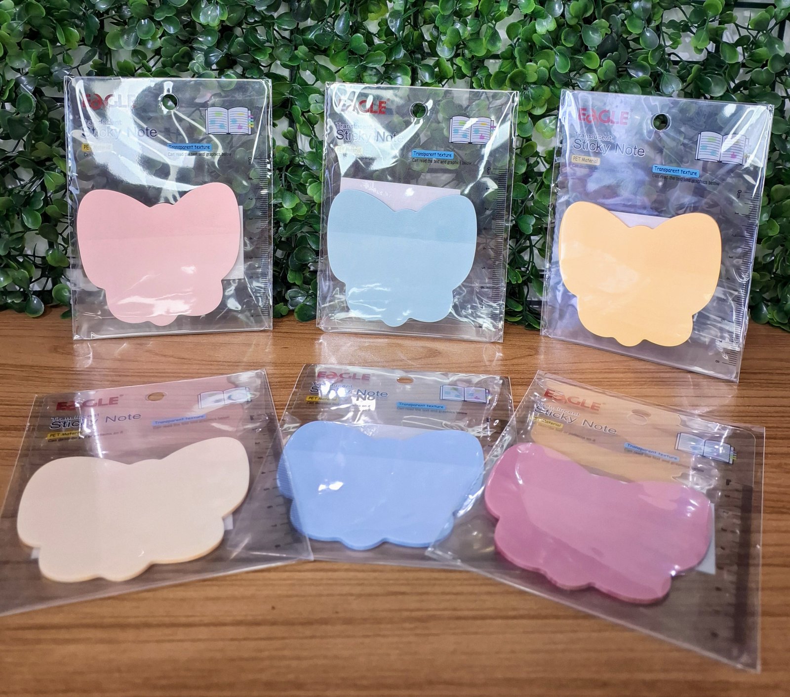 BLOCO ANOTAÇÕES STICKY NOTES BORBOLETA  - EAGLE