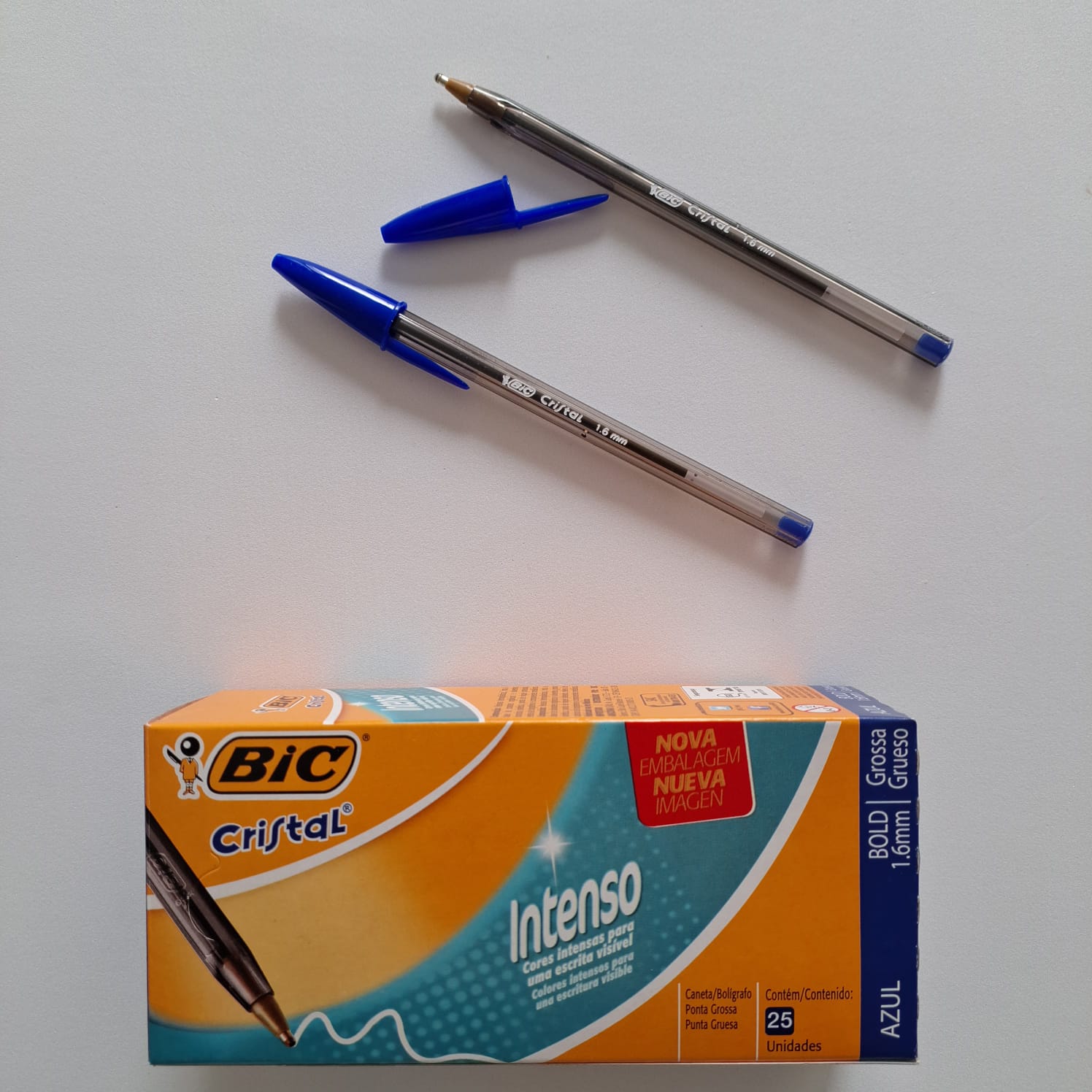 CANETA ESFEROGRAFICA INTENSO BOLD 1.6 - BIC - AZUL